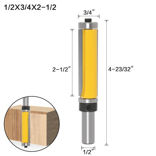 Double-bearing trimming knife slotting knife