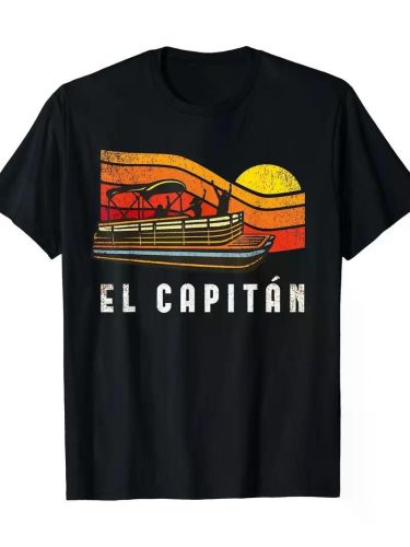 Pontoon Boat Captain TShirt El Capitan T-Shirt