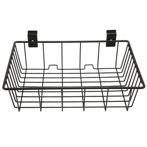 8Pcs Slat Wall Basket Ventilated Metal Mounted Garage Hanging Accessories for Storage Display